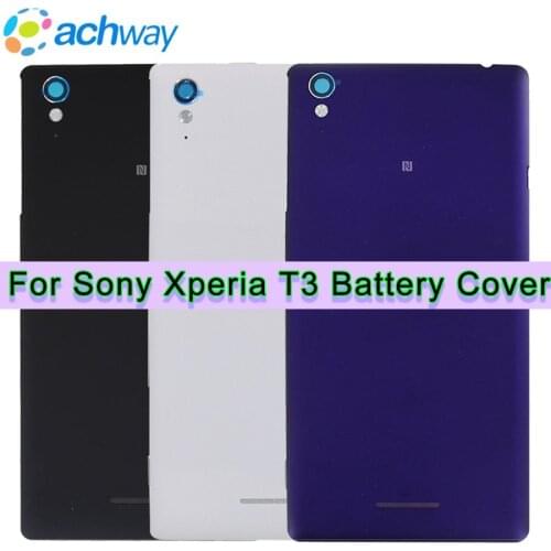 NEW Original For Sony Xperia T3 Battery Cover D5102 Rear Door Housing Back Case Replaced 5.3" Phone For SONY T3 Battery Cover