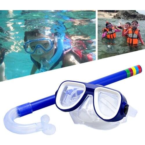 Swimming Goggles Masks Kids Child PVC Swimming Diving Kids Goggles Mask & Snorkel Set Underwater Diving Accessories