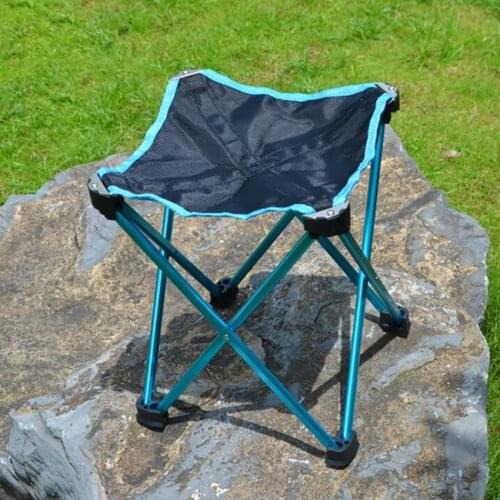 Mini Portable Folding Stool, Camp Stool, Outdoor Folding Chair for BBQ, Camping, Fishing, Travel, Hiking with Storage Bag
