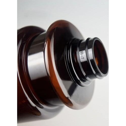 Empty Pump Bottles Liquid Plastic Pump Accessories Amber Bottle Dispenser