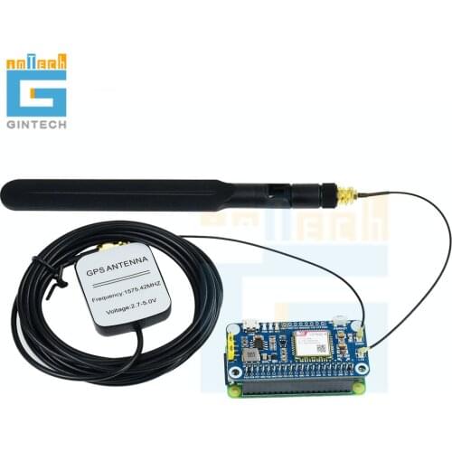 SIM7080G NB-IoT / Cat-M(eMTC) / GNSS HAT for Raspberry Pi, Globally Applicable