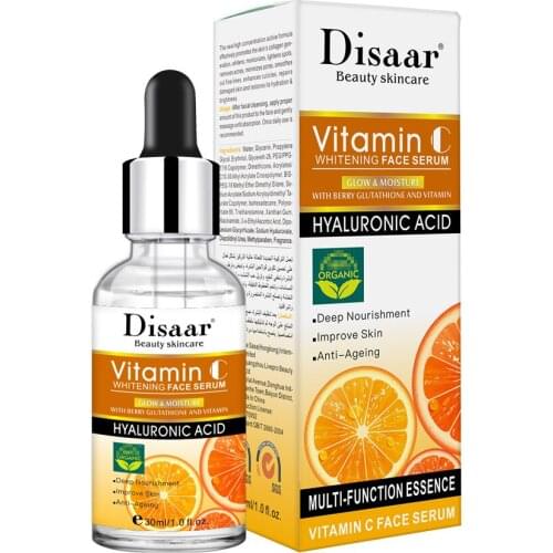 30g Vitamin C Raw Water Replenishment Facial Essence Dilute FineLines Skin Brighten Plant Natural Breast Face Serum