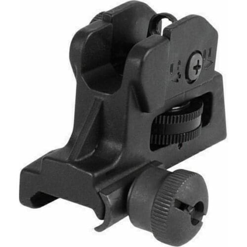 Black Tactical Sights Adjustable Rail Iron Rear Post Fixed Match-Grade Hunting Mount Sight For Rifle Hunging