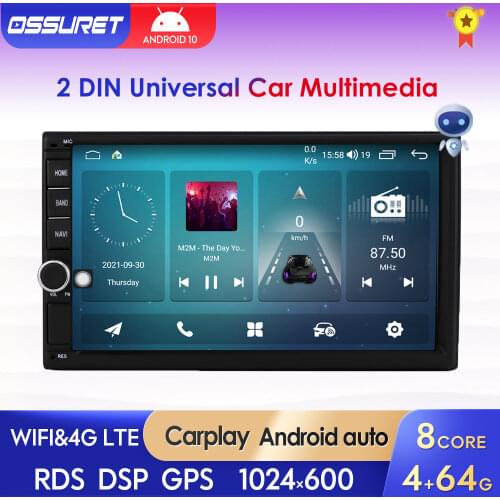 OCTA Core Android Double 2 Din 4G 64G PX5 Universal Car Radio Multimedia Player with Bluetooth WiFi Car Stereo GPS Navigatiion