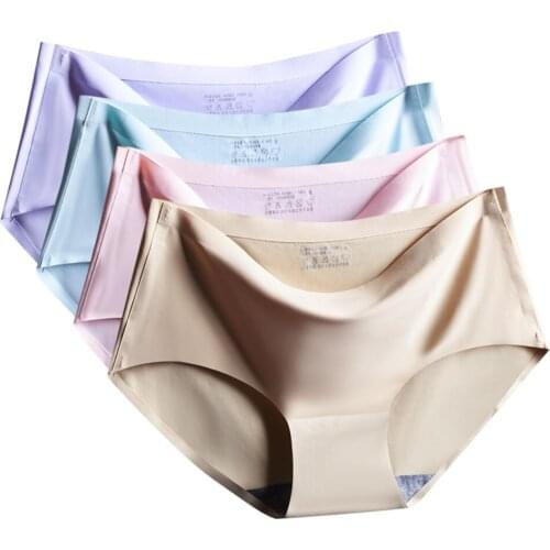 High Quality Panties Woman Seamless Big Size Underwear Sexy Briefs Solid Ultra-thin Female Panty Hot Sale Underwear For Women