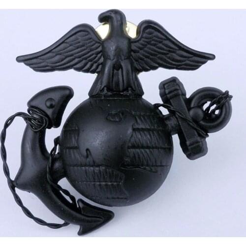 US Marine Corps officer Dress Cap Badge Pin Insignia BLACK USMC CAP BADGE-0065 Military Store