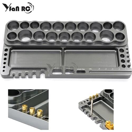 1 Pcs RC screwdriver repair tool shelf hex screwdriver kit holder tool rack storage 18 holes bracket key for all RC cars