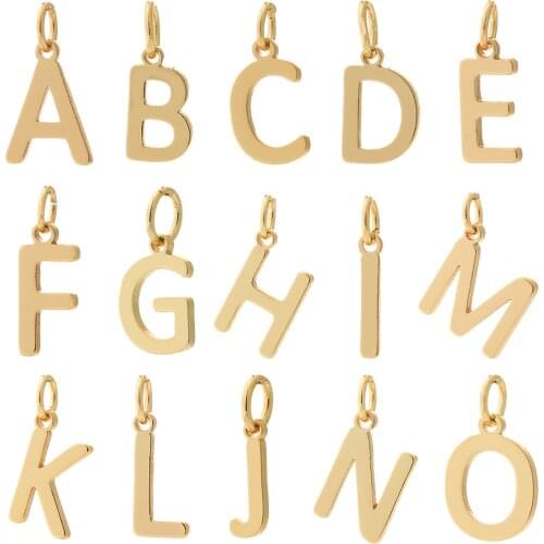 26 Letter Charms for Jewelry Making Supplies Pendant Jewelry Charms Designer Charms Diy Bracelet Necklace Earring Copper