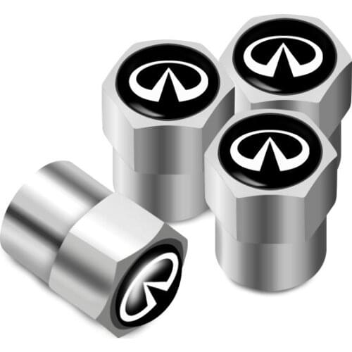 4Pcs Metal Tire Valve Caps Car Tyre Air Stems Cover For Infiniti Q50 Q30 FX35 G37 G35 Q70 QX70 Q60 QX50 QX60 QX80 Accessories