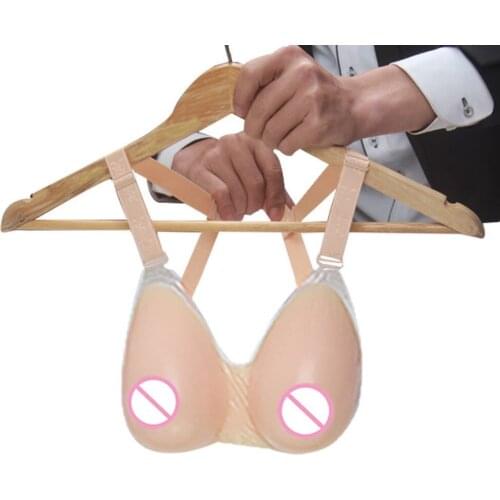 600-1200g Silicone Fake Breast Forms For Cross Dresser Shemale Drag Queen Masquerade Halloween Toys Custume False Boobs