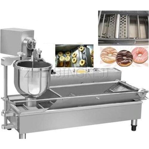 220V Automatic Fryer Oil Machine High Power 6KW Stainless Steel Donuts Dessert Gourmet Fryer Cake Shop Food Baking Equipment