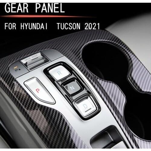 Car Central Control Gear Panel Gearbox Panel Cover Central Control Gear Frame for Hyundai Tucson 2021-2022