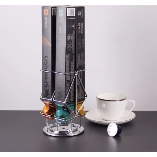Nespresso Coffee Capsules Holder Stand Dispensing Tower Stand Holder Soporte Capsulas nespresso Pods Storage Shelves