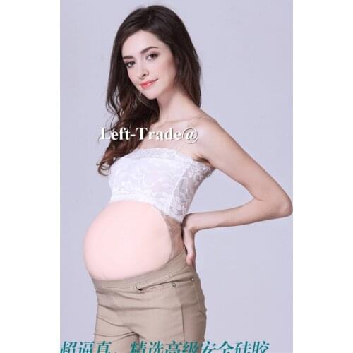 2~4 months 1st Trimester silicone artificial belly fake pregnant belly for false pregnancy hot sale