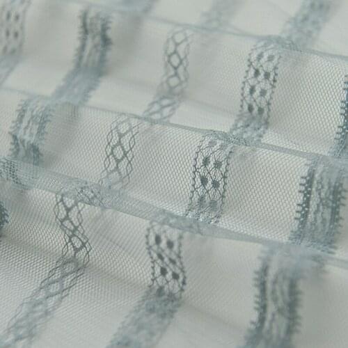 Quality gauze fabric Crab shell Green Jacquard tissu Small dress long skirt garment decoration sewing