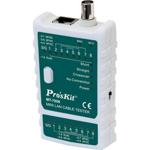 3-in-1 multifunctional Mini LAN Cable Tester wire cable measuring network Internet Phone BNC RJ45 RJ11 BNC with carrying case