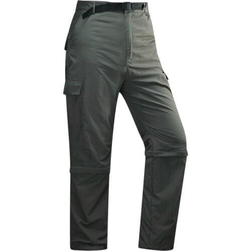 Mens summer quick drying detachable fishing pants outdoor sports pants mens breathable hiking pants