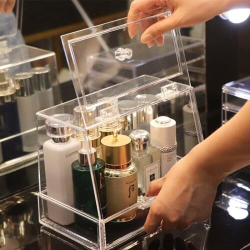 Makeup Organizer for Cosmetic Cosmetic Storage Box Organizer Desktop Jewelry Nail Polish Makeup Drawer Container Large Capacity