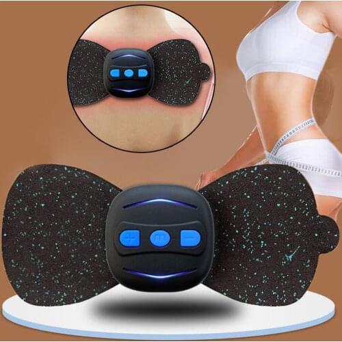 Mini Rechargeable Smart Portable Neck Massage Patch Cervical Shoulder Stick Physiotherapy Pulse Spine Joint N4F4