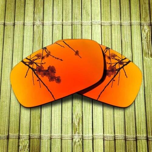 Polarized Replacement Lense For-Oakley X Squared Sunglasses Frame True Color Mirrored Coating - Fire Red Color Options