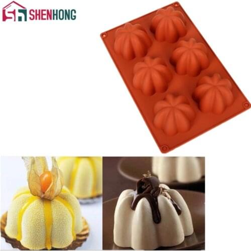 SHENHONG Flower Art 3D Cake Mold Silicone Moule Silikonowe Formy Baking Pastry Mould Tools Non-stick Muffin Brownie
