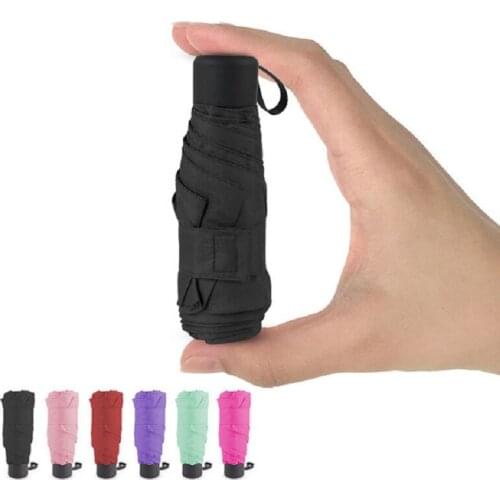Super Light 190g Mini Pocket Umbrella Rain Women Small Umbrella Windproof Folding Umbrellas Travel Compact Rain Mens Umbrella