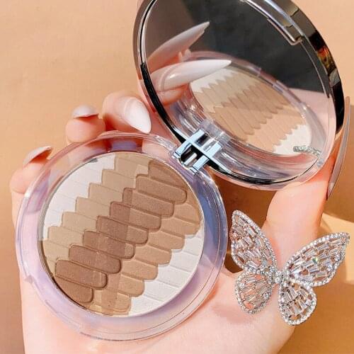 Highlight Contouring Blush Nose Shadow Eye Shadow Pallete Gentle Daily Mixed Color Powder TSLM1