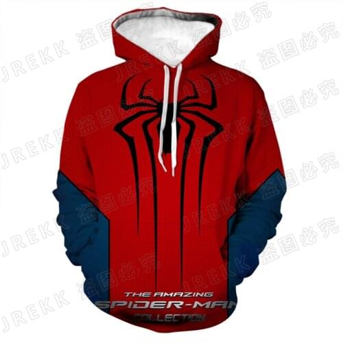 Spiderman 3D Print Hoodies Men Women Children Spider-Man Fashion Sweatshirts Boy Girl Kids Cool Pullover Streetwear Tops