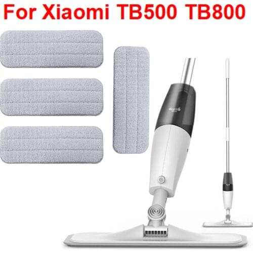 360 Rotating Water Spray Cleaning Cloth Mop Head Rag Refill Replacement For Xiaomi Mijia Deema TB500/800 CarbonFiber Mopping Pad