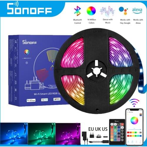 SONOFF L2 Smart LED Light Strips Bluetooth WIFI Controller Waterproof RGB Decoration BackLight Lamp Night light Luminous String