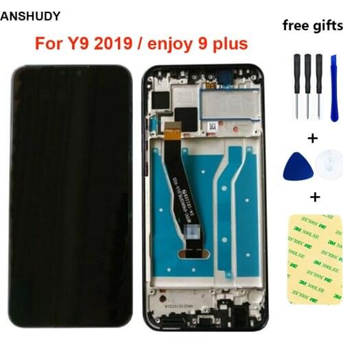 6.5 '' For Huawei Y9 2019 LCD Touch Screen Digitizer Panel For enjoy 9 plus LCD Display Module Assembly JKM-LX1 JKM-LX2 JKM-LX3