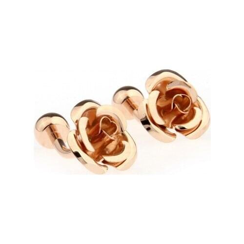 Gold Rose Cufflink Cuff Link 15 Pairs Wholesale Free Shipping