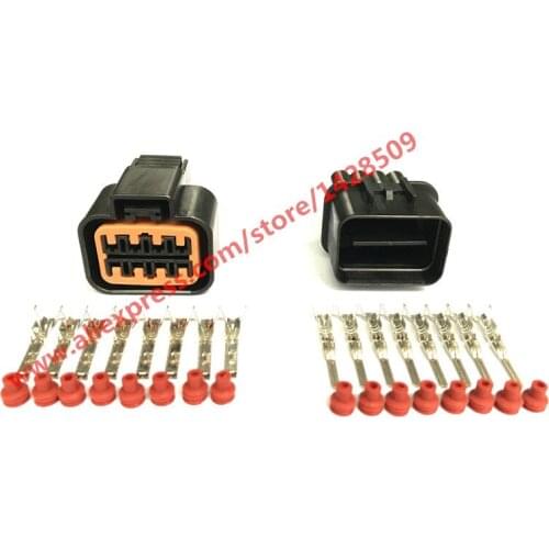 20 Sets 8 Pin KUM PB625-08027 PB621-08020 Auto Vehicle Sealed Automotive Connector Lamp Headlight Socket For Audi BMW Ford