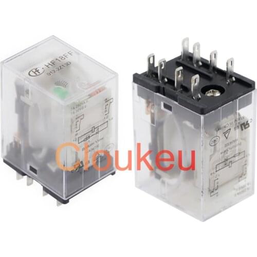25Pcs Relay JQX-18FF- HF18FF-005 012 024-2Z13D 5V 12V 24V 7A 8pin