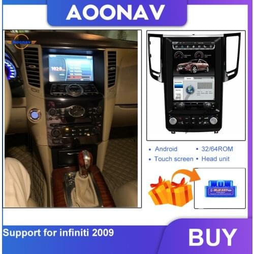 Car HD touch screen autoradio multimedia player For Infiniti FX35 QX70 2009 car stereo GPS navigation tape recorder