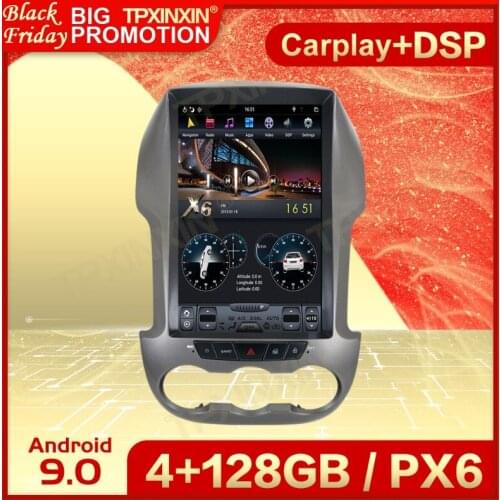 Carplay 2 Din Android 9 Tesla Multimedia Stereo For Ford Ranger 2011 2012 2013 2014 2015 2016 Radio Viedo Audio Player Head Unit