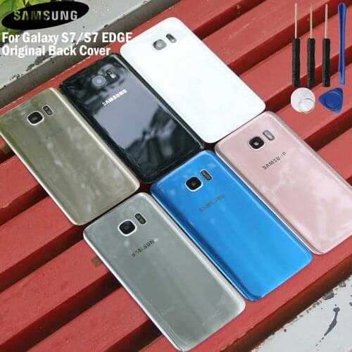 Samsung Original Phone Rear Battery Door for Samsung Galaxy S7 edge SM-G9350 G9350 S7 G9300 SM-G9300 Housing Battery Backshell