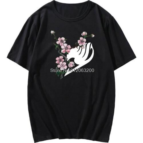 New T-shirt Style Japanese Anime Fairy Tail Cosplay Print Summer Round Neck Men And Women Casual Short Sleeves
