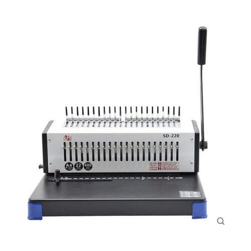 Comb type rubber ring 10 holes 21 hole ten hole punch a binding clip book binding machine