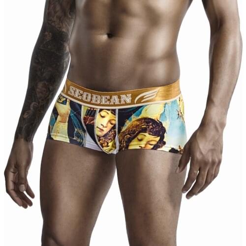 SEOBEAN new coming Mens sexy boxer underwear Low-rise boxer