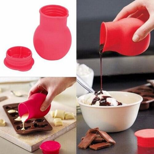 Practical Silicone Chocolate Melting Pot Mould Butter Sauce Milk bottle Baking Pouring for Baking Tools