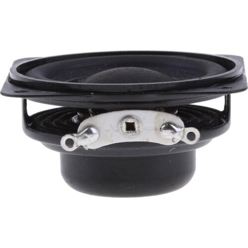 Professional 40mm 4Ohm 3W Full Range Audio Speaker Hi-Fi Stereo Sound Rubber Edge Black