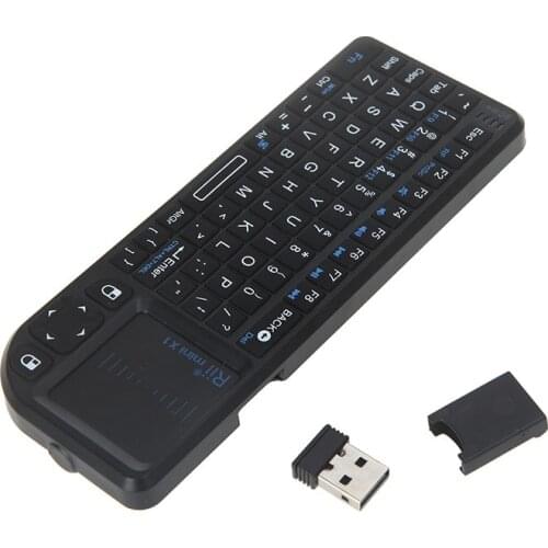 Rii Mini Wireless Keyboard Air Mouse Keyboards 2.4G Handheld Touchpad gaming keyboard for phone smart tv box android smartphones