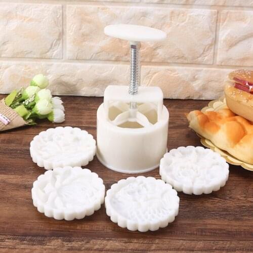 Hand-Pressure Moon Cake Mould Mid Autumn Festival Food-Grade Plastic Kitchen