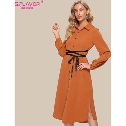 S.FLAVOR Office Summer Dresses