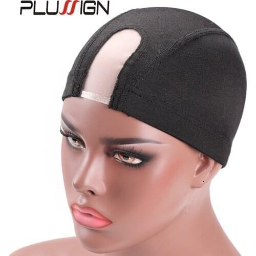 Black Hairnets U Part Mono Silk Wig Cap Soft Mesh Dome Wig Cap To Make Wigs Hair Nets Wig Making Tools Great Elastic Comfortable