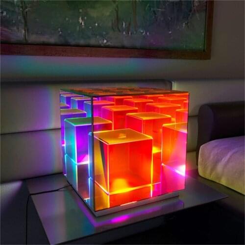 Nordic USB LED Table Lamp for Bedroom Creative Magician Lamp Living Room Art Decor Table Light Bedside Color Desk Lamps Lighting