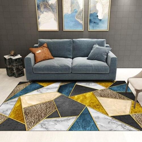 Nordic Geometry Modern Minimalist Living Room Carpet Home rectangular bedroom bedside mats machine wash carpets for living room