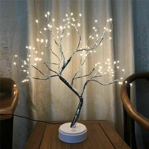 LED Christmas Tree Lights Twig Birch Pearl Light Lamp Tree Branches Table Lamp Xmas Decorations Wedding Home Decor New Year Gift