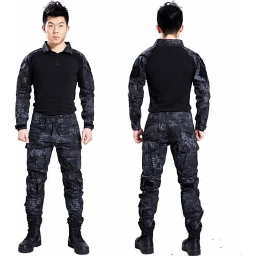 Paintball tactical camouflage military uniform camouflage combat suit military clothing for hunter and fishing shirt and pants